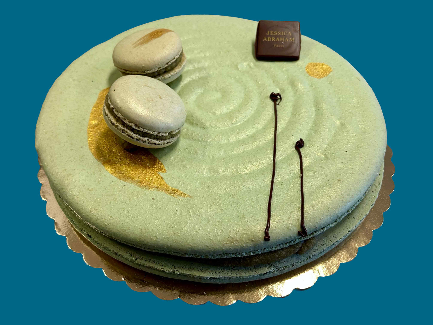 Giant Matcha Tea Macaron